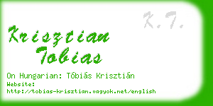 krisztian tobias business card