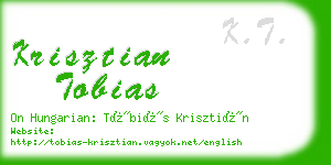 krisztian tobias business card